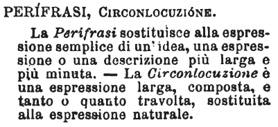 Circonlocuzione dizionario, significato e curiosità