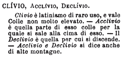 Declivio Dizionario Significato E Curiosita