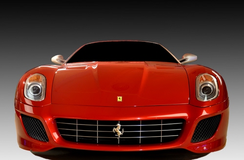 Immagine con ferrari, rosso, cavallino, auto, macchina, fari, automobile