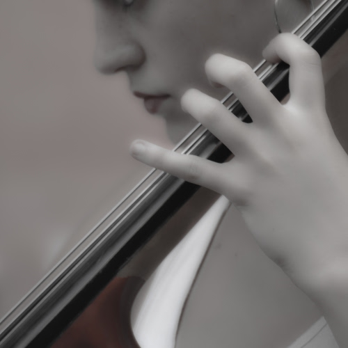 Immagine con mano, corde, strumento, dita, musicista, donna, profilo, viso, bianconero, suonare, bianco, violoncello, musica, naso, suonatrice