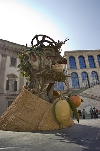 limone, scultura, finestre, arcimboldo, albero, arancia, palazzi, agrumi, arancio, cielo, legno, persone, piazza, foglie, frutta, palazzo, installazione, frutti, statua
