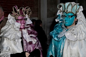 carnevale, maschere, occhiali, azzurro, bianco, viola, blu, rosa, due, maschera