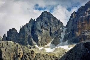 nuvole, montagne, neve, cielo, cime, roccia, montagna, rocce, bianco, azzurro, vette, ghiacciaio, grigio, creste, ghiaccio, dolomiti