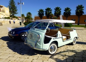 alberi, auto, macchine, piazza, ombre, automobili, ruote, due, decappottabile