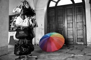 borse, ombrello, portone, colori, porta, esposizione, portico, multicolore, negozio
