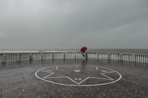 ombrello, mare, rosso, nuvole, stella, pioggia, piazzale, cerchio, rosa, piazza