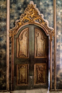 porta, legno, oro, decorazioni, cornice, intarsi, ricami, portone, ante, anta