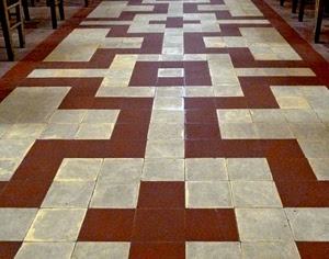 pavimento, marrone, piastrelle, geometrie, mattonelle, bianco, croce, greca, quadrati, geometrico, sedie