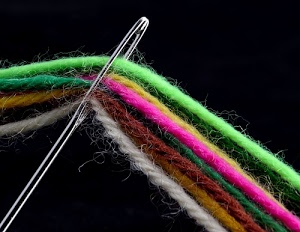 ago, verde, fili, bianco, lana, giallo, cruna, colori, marrone, rosa, nero, acciaio, macro, fucsia