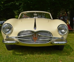 fari, auto, automobile, maserati, erba, fanali, beige, tridente, bianco, prato, epoca, macchina