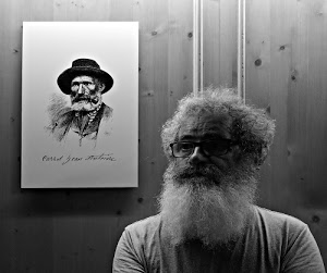 barba, occhiali, ritratto, uomo, bianconero, capelli, cappello, baffi, quadro, ritratti, nero, bianco, disegno, legno, maglietta, naso, parete