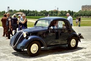 epoca, auto, nera, persone, topolino, automobile, fiat, ruote, fanali, quindici
