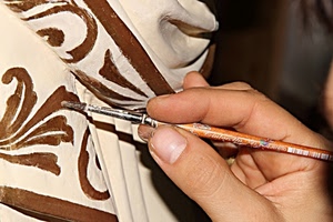 pennello, mano, marrone, dita, unghia, disegno, artigianato, artigiano, bianco, colori, pittura, dipingere