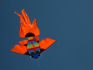 cielo, aquilone, colori, arancione, rosso, filo, nero, verde, volare, occhi, blu, vento, ali, azzurro, arancio, arcobaleno