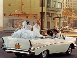 sposi, bianco, auto, epoca, macchina, strada, automobile, saluto, città