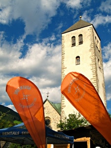 nuvole, campanile, arancione, chiesa, cielo, torre, gazebo