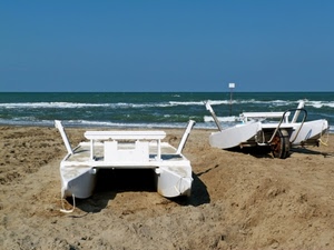 mare, spiaggia, sabbia, barche, bianco, onde, pattino, mosconi