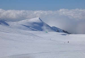neve, nuvole, montagna, bianco, inverno, cielo