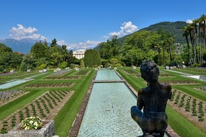 giardino, statua, alberi, acqua, verde, fiori, nuvole, cielo, aiuole, prato, fontana, vasche, parco, villa, casa, piante, giardini, verbania, azzurro, collina, aiuola