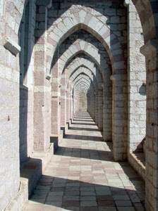 archi, ombre, prospettiva, pilastri, portico, corridoio, pietra, pietre, portici, colonne, pavimento, mattoni, sassi, ombra