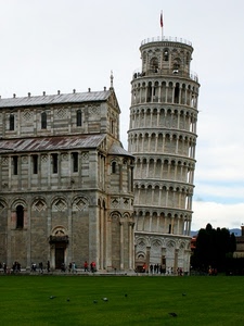 torre, prato, pendente, pisa, chiesa, campanile, battistero, archi