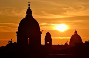 sole, tramonto, cupole, controluce, silhouette, arancione, chiese, nuvole, cielo, croce, croci, cupola, campanili, alba, nero, campanile, città, statua, finestre