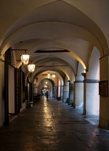 archi, lampioni, portici, luci, colonne, pilastri, volte, portico, luce