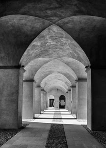 archi, ombre, bianconero, portico, colonne, prospettiva, portici, pilastri, volte, porte, linee