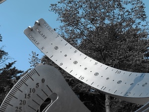 numeri, meridiana, albero, legale, solare, ora, orologio, orario, metallo, scritte, rami