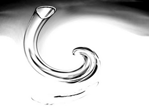 vetro, bianconero, bianco, ricciolo, trasparente, nero, curva, astratto, cristallo