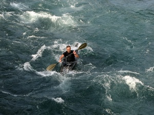 canoa, pagaia, acqua, fiume, sport, rapide, onde, rafting, canoista