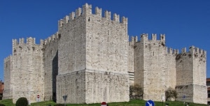 castello, merli, torri, cielo, mura, azzurro, fortificazione, fortezza