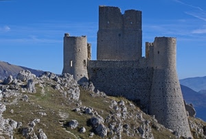 castello, rocce, cielo, torre, torri, rocca, montagna, ruderi, calascio