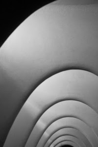 archi, curve, bianconero, nero, bianco, astratto, prospettiva, ombre