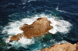 mare, onde, scoglio, scogli, schiuma, acqua, blu, roccia, bianco