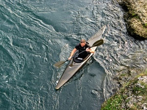 canoa, acqua, pagaia, fiume, remi, sport, vogatore, roccia