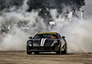 fumo, ferrari, macchina, nero, automobile, auto, polvere, nera, strada, corsa, sportiva, tricolore