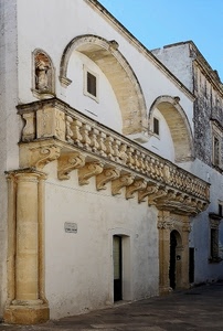 balcone, colonna, archi, porta, balaustra, palazzo, portone, finestre, barocco