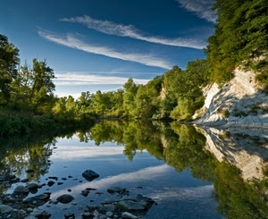riflesso, acqua, nuvole, alberi, lago, cielo, verde, montagna, riflessi