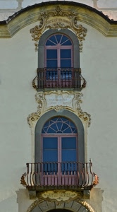 balconi, finestre, ringhiere, balcone, liberty, arco, decori, archi, vetri