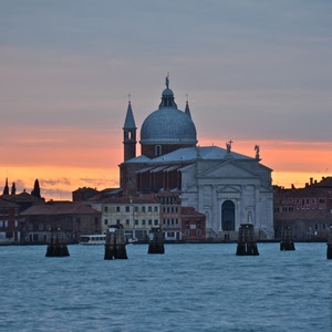 venezia, cupola, chiesa, acqua, laguna, campanile, tramonto, mare, canale