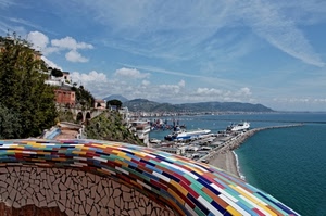 mare, panorama, porto, cielo, nuvole, barche, acqua, colori, multicolore, molo