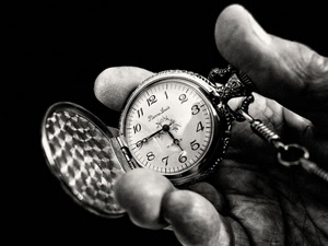 orologio, mano, lancette, bianconero, cipolla, ore, dita, numeri, ora, taschino