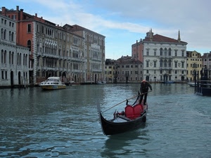 venezia, gondola, canale, palazzi, gondoliere, acqua, barca