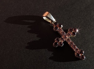 croce, ombra, ciondolo, pietre, oro, rubini, gioiello, prezioso, luccichio