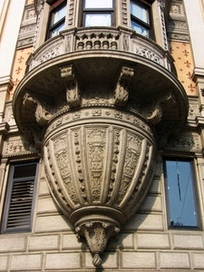 finestre, balcone, balaustra, liberty, persiana, vetro, persiane, muro, architettura, vetri, tendine, colonne