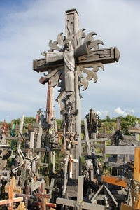 croci, legno, croce, cielo, cimitero, nuvole, crocifisso, collina, cristo, gesù