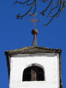 croce, rami, campanile, finestra, bianco, tetto, cielo, arco