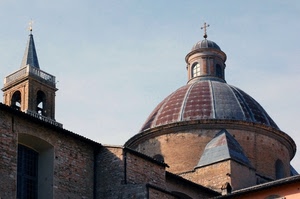 cupola, campanile, croce, chiesa, croci, finestra, cielo, tetto, finestre, mattoni