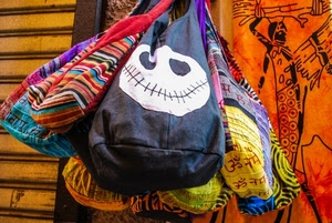 borse, colori, arancio, arancione, appese, giallo